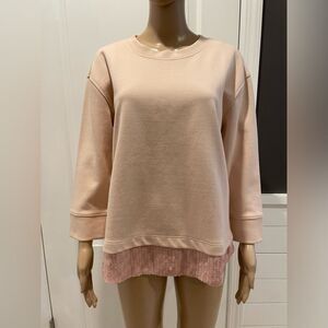 NWOT J.Crew Sequin Trim Sweatshirt size M